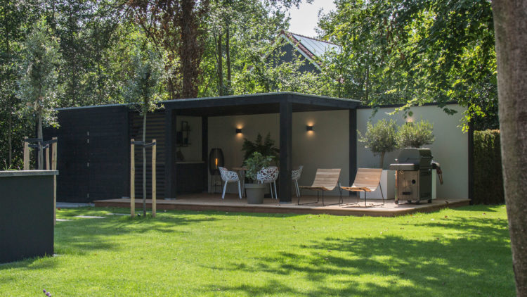 Luxe zwarte tuinkamer bronkhorst buitenleven